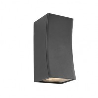 Corgar-Ramada Charcoal Exterior / Ramada Silver Exterior Wall Light